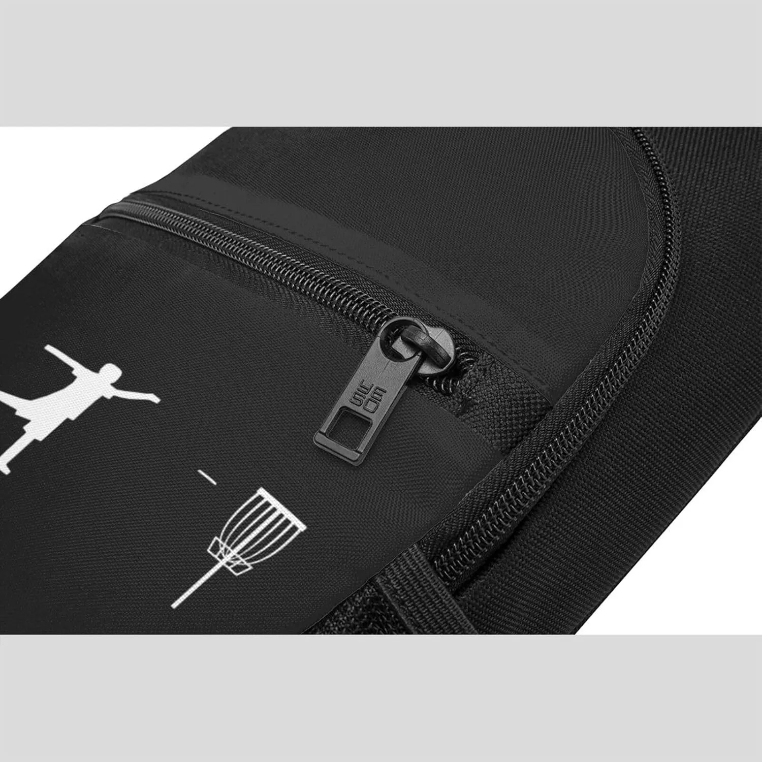 Disc Golf Unisex Chest Bag Lightweight Crossbody Shoulder Bag Travel Pocket Black