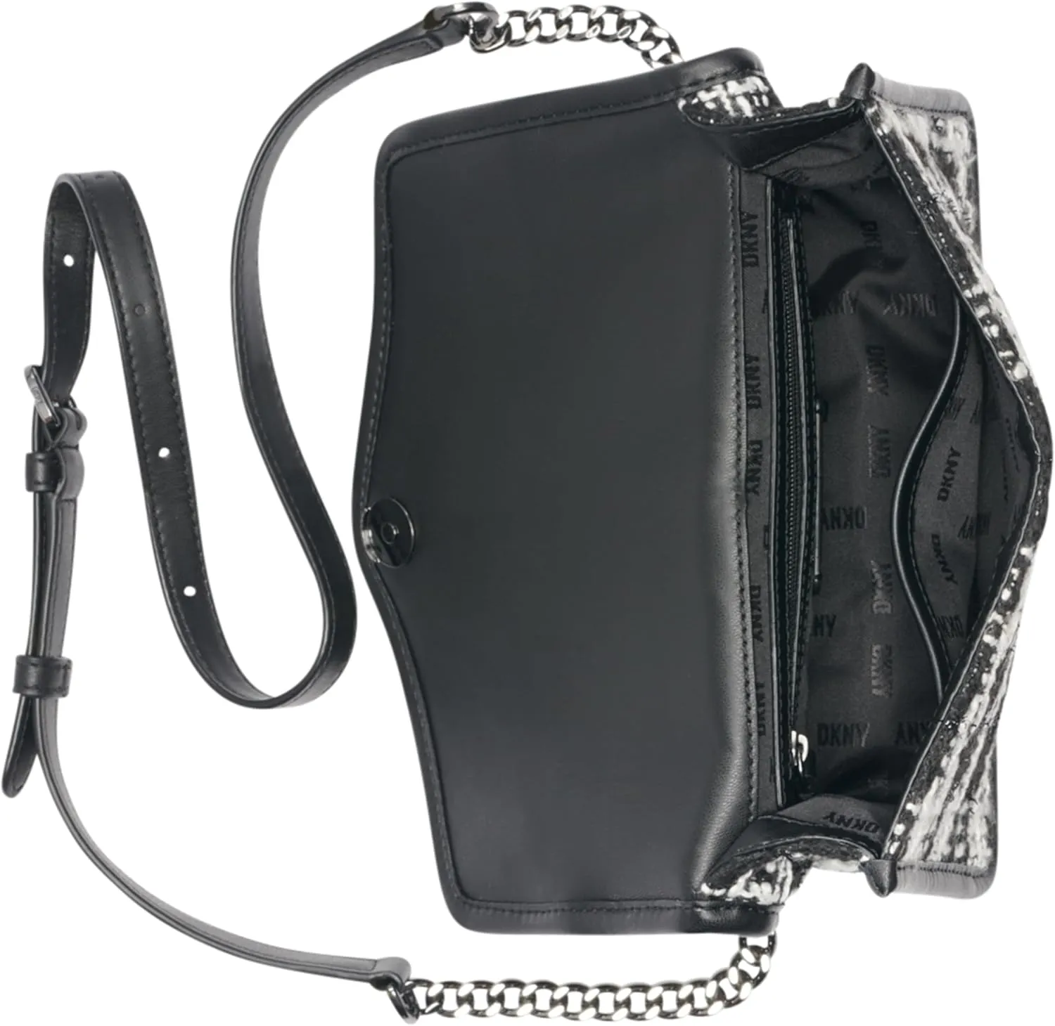 DKNY Elissa Small Shoulder Bag with Logo Charm
