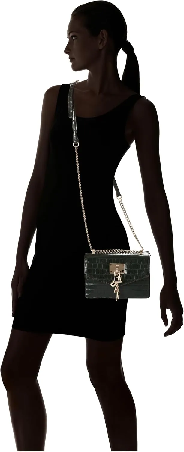 DKNY Elissa Small Shoulder Bag with Logo Charm