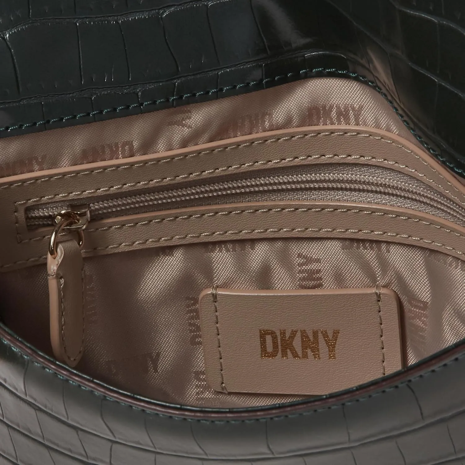 DKNY Women's Elissa Small Shoulder Bag with Logo Charm