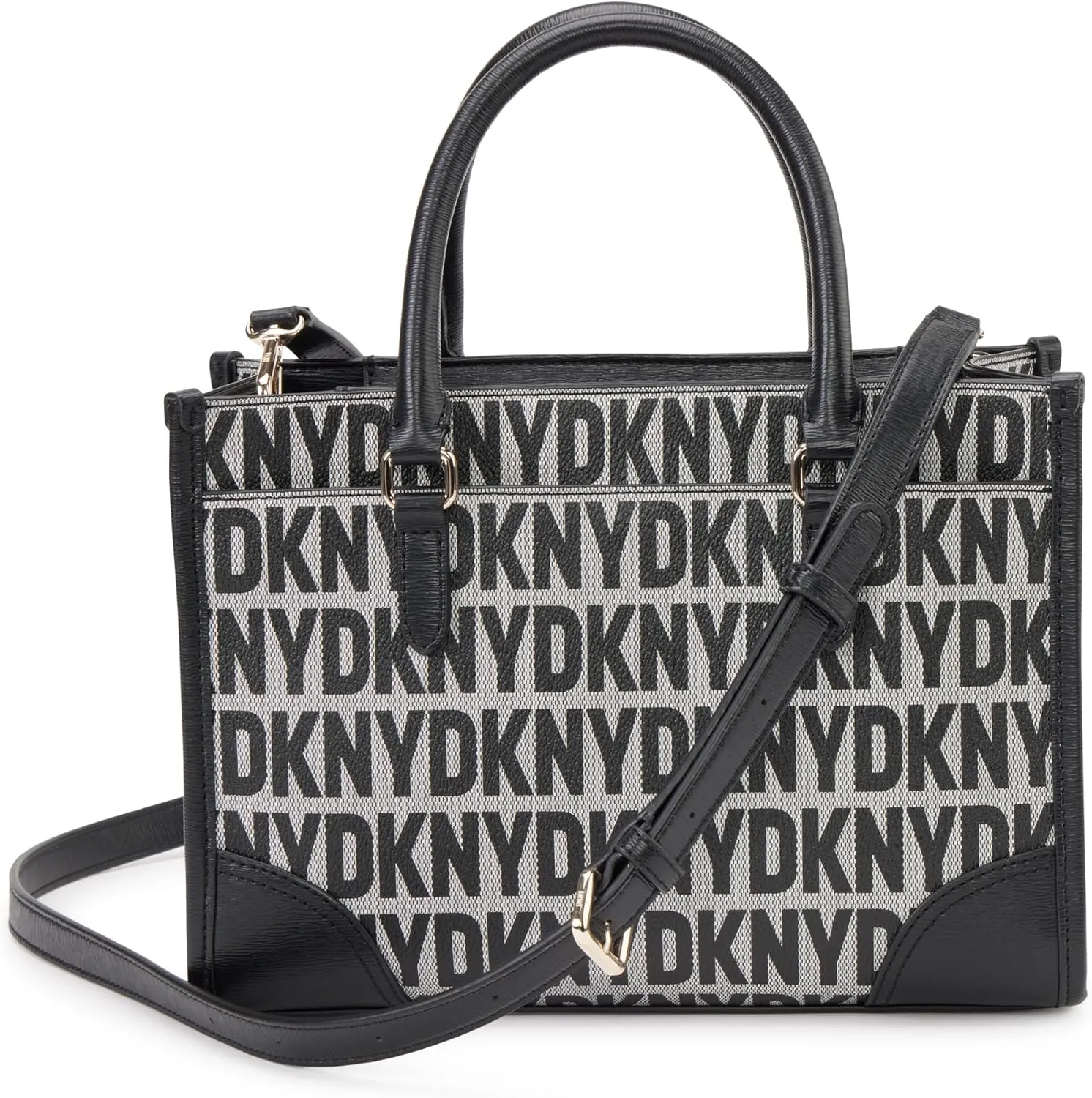 DKNY womens Perri Satchel With Logo Charm