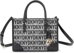 DKNY womens Perri Satchel With Logo Charm
