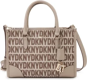 DKNY womens Perri Satchel With Logo Charm