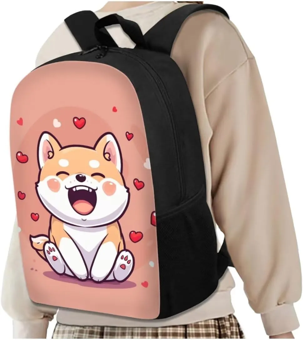 Dog School BagChildren Backpack with Lunch Bag and Pencil Case for Boys Girls 4 Piece Rucksack Backpack Set for Student Backpacks for School Student Waterproof 4 Piece School Bag