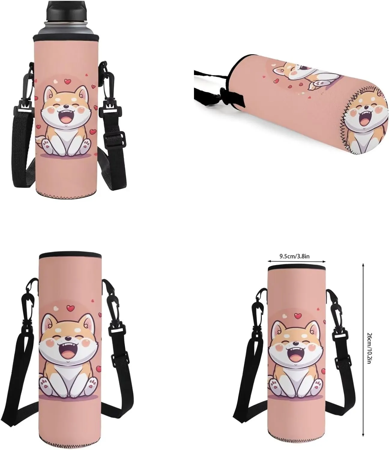 Dog School BagChildren Backpack with Lunch Bag and Pencil Case for Boys Girls 4 Piece Rucksack Backpack Set for Student Backpacks for School Student Waterproof 4 Piece School Bag