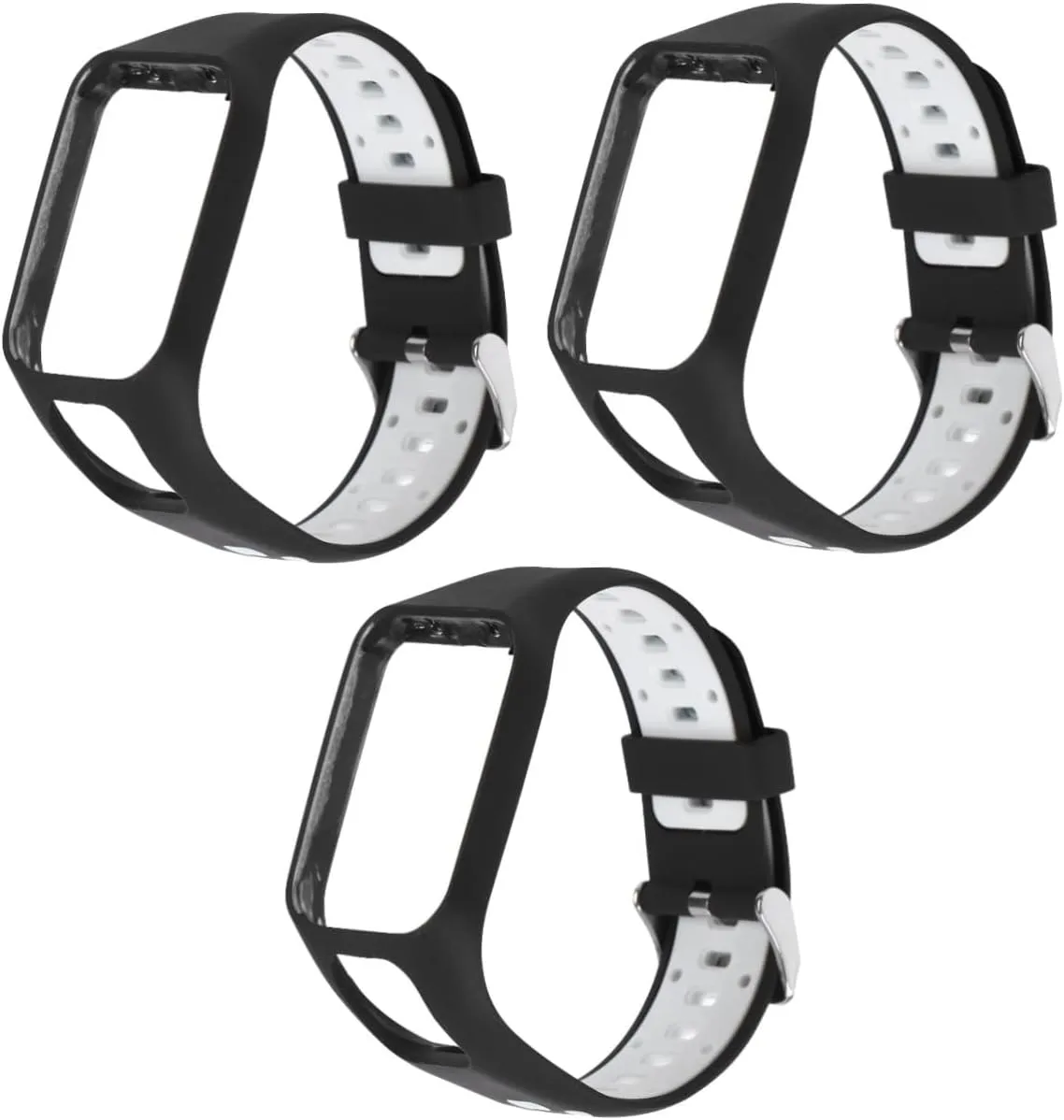DOITOOL Pcs Watch Band Compatibility Silicone Replacement Band Stylish Watch Accessory for Occasions, 24X3.7CM, Silicone, no gemstone
