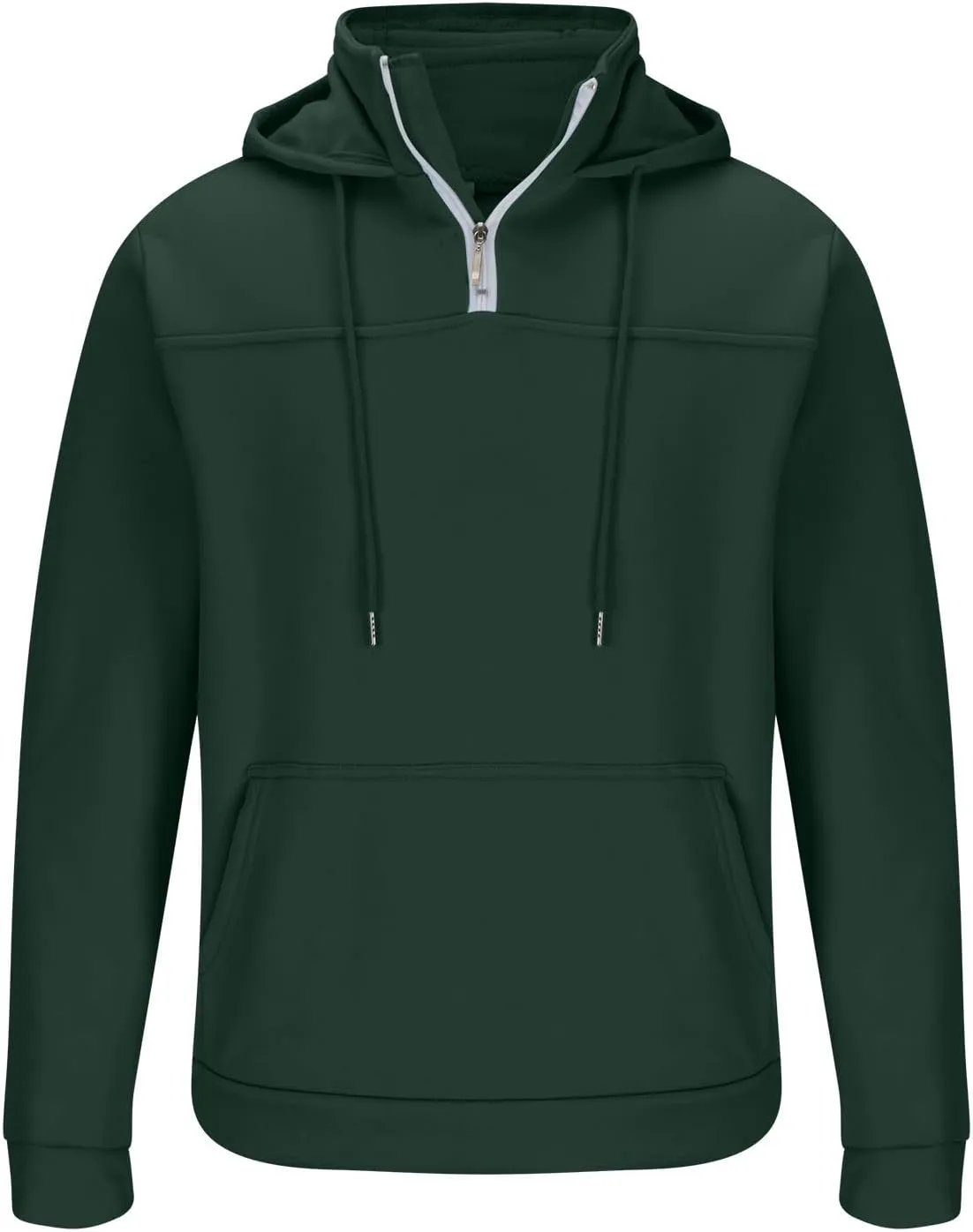 DOLKFU Men's Quarter Zip Hoodies Simple Solid Color Long Sleeve Sweatshirts Loose Fit Trendy Hooded Tops with Pocket