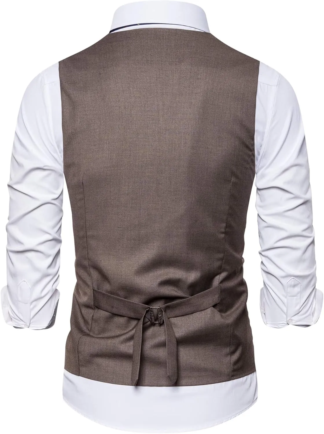 DONGD Mens Formal Suit Vest Business Dress Vest for Suit or Tuxedo