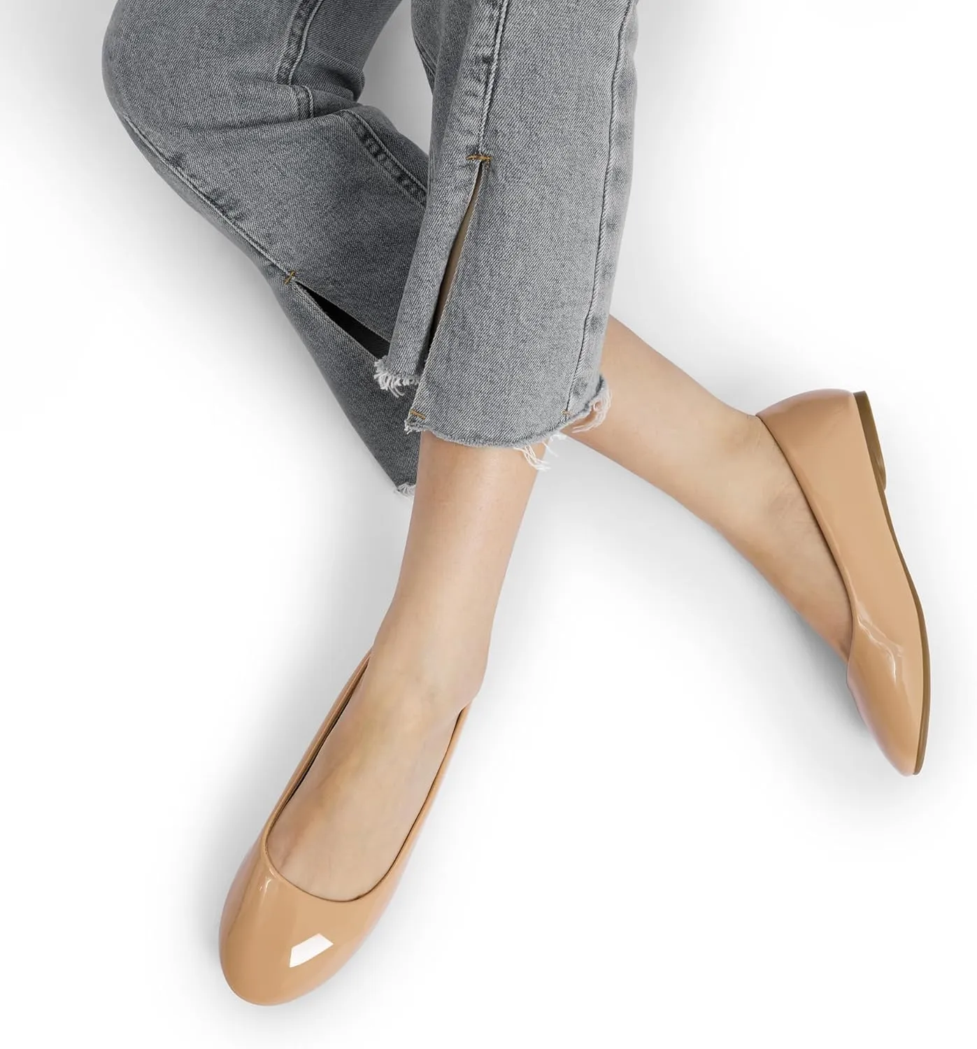 DREAM PAIRS Women's Sole-Simple Ballerina Walking Flats Shoes