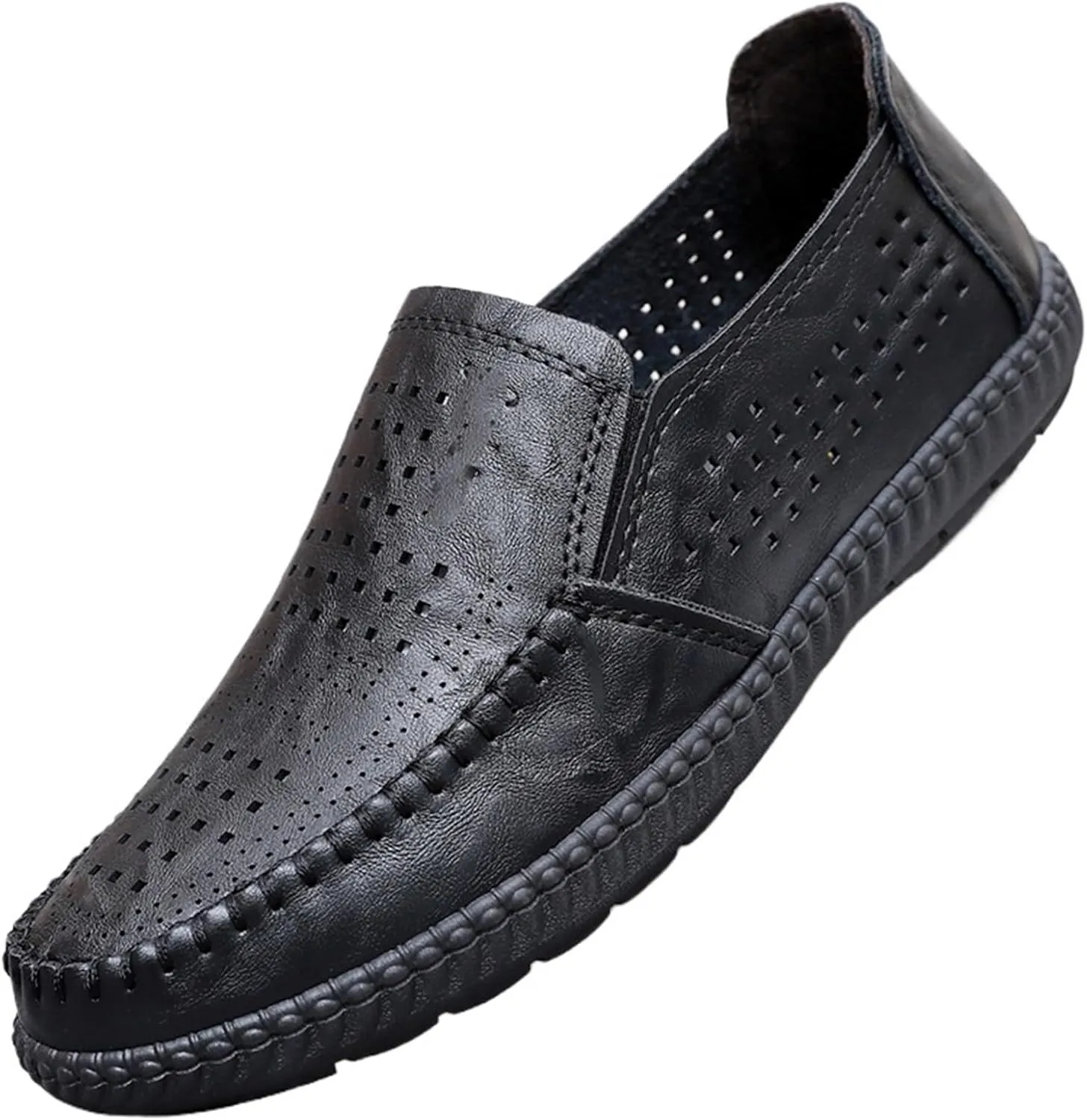 Dress Shoes For Men Summer men's breathable leather shoes sandals business casual comfortable middle-aged and elderly dad men's shoes