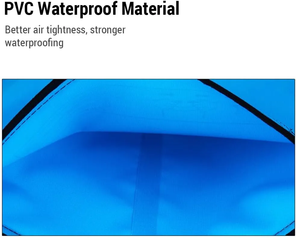 Dry Bag Backpack Waterproof Shoulder Bag Swimming Bag Camping Bag Stream Tracing Bag Drifting Barrel Bag PVC High Waterproof High Frequency Seaming Sports Bag for Men/Women