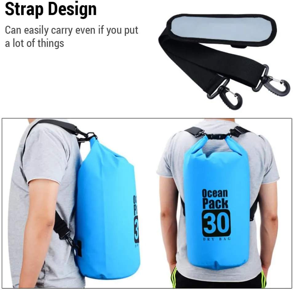 Dry Bag Backpack Waterproof Shoulder Bag Swimming Bag Camping Bag Stream Tracing Bag Drifting Barrel Bag PVC High Waterproof High Frequency Seaming Sports Bag for Men/Women