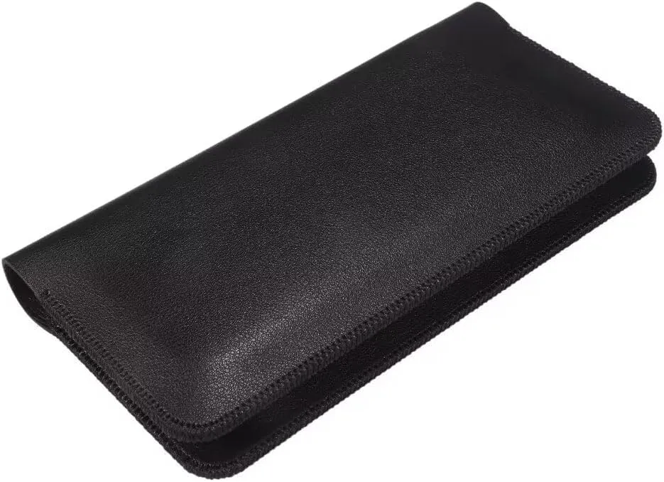 Dual compartment mobile phone bag wallet style business clutch, unisex bag