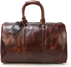 Duffle Bag Leather Travel Bag Duffle Bag Gym Sports Leather for Travel, Workout