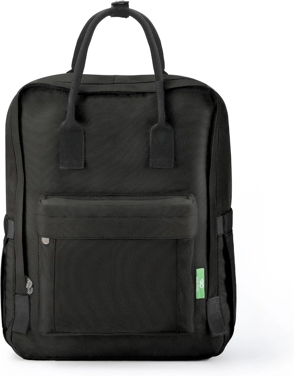 ECO CHIC Waterproof Recycled Canvas Twin-Handle Backpack – Sustainable Laptop Backpack