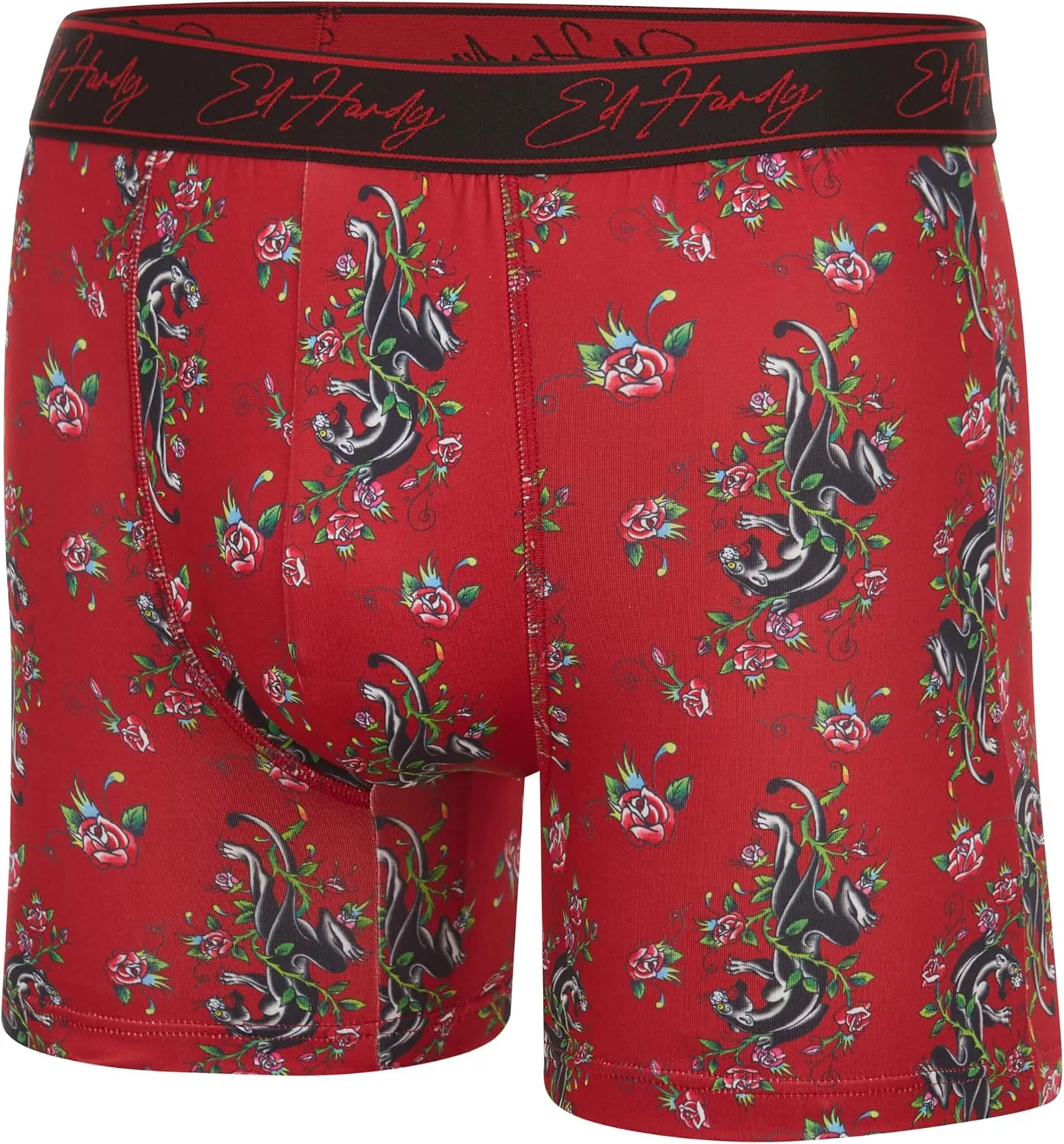 ED HARDY Mens Boxer Briefs Active Stretch Breathable Underwear, Comfortable Gym Boxer Briefs- Multipack