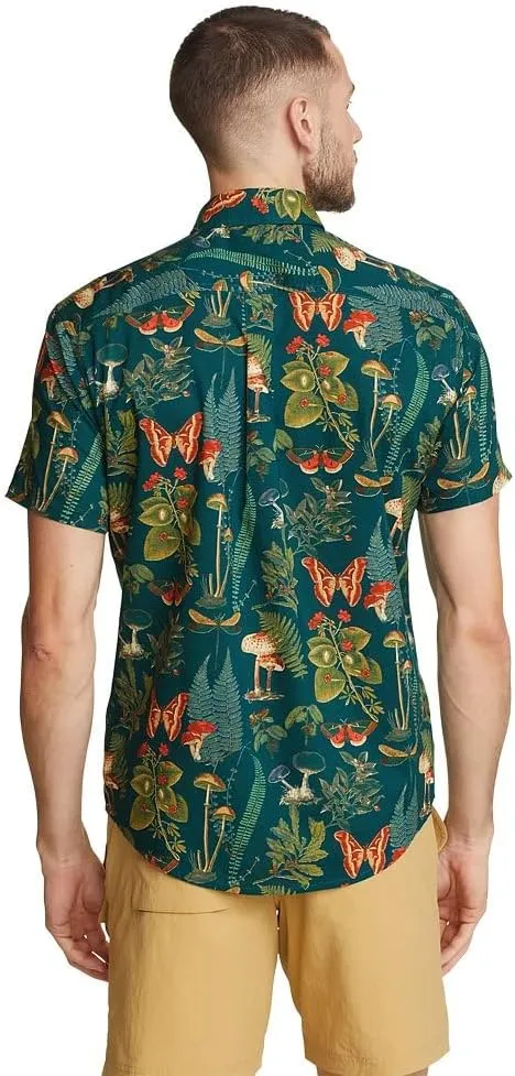 Eddie Bauer Men's Printed Baja Short-Sleeve Shirt