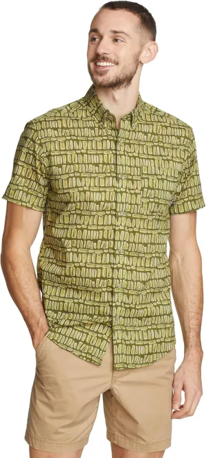 Eddie Bauer Men's Printed Baja Short-Sleeve Shirt