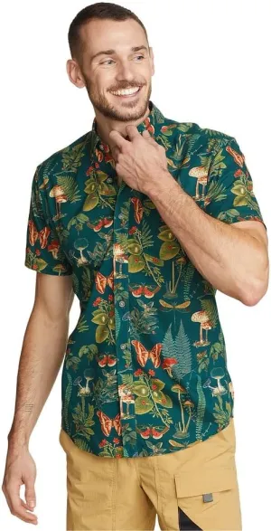 Eddie Bauer Men's Printed Baja Short-Sleeve Shirt
