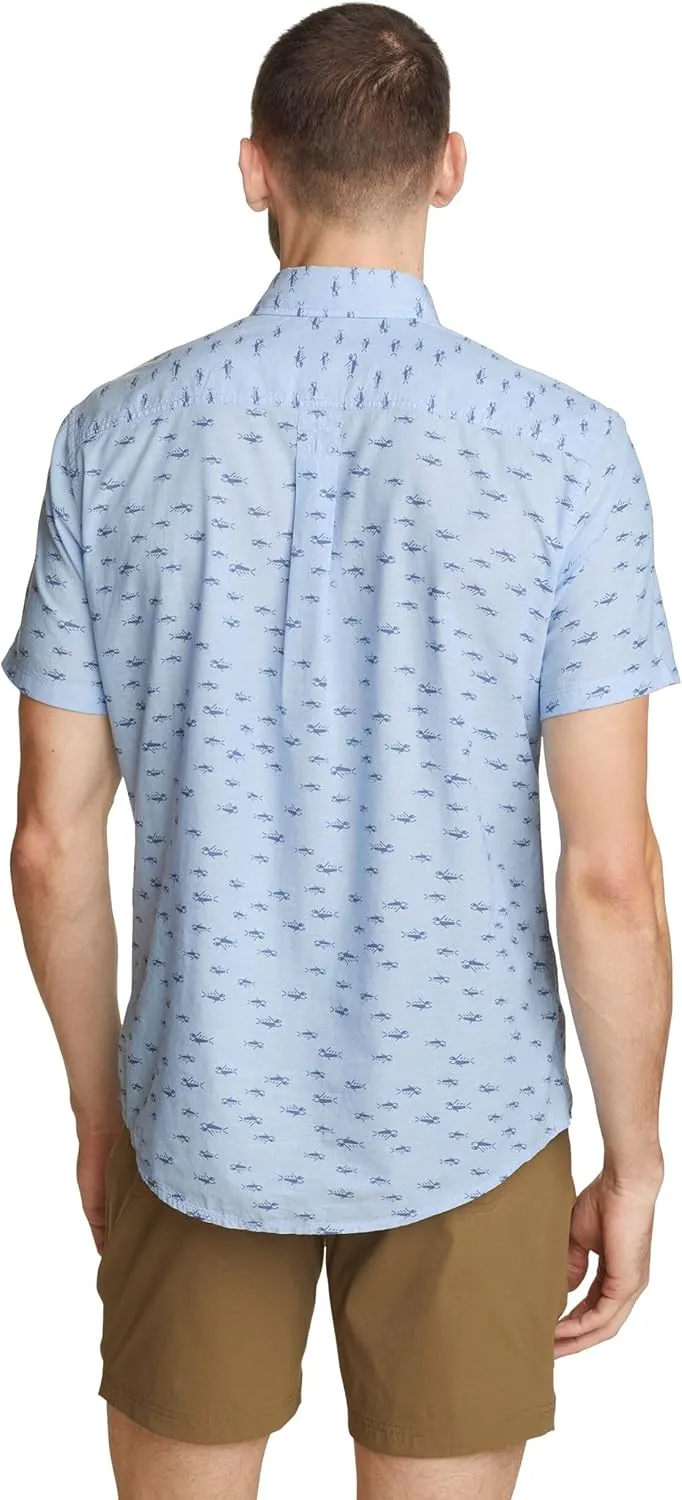 Eddie Bauer Men's Printed Baja Short-Sleeve Shirt