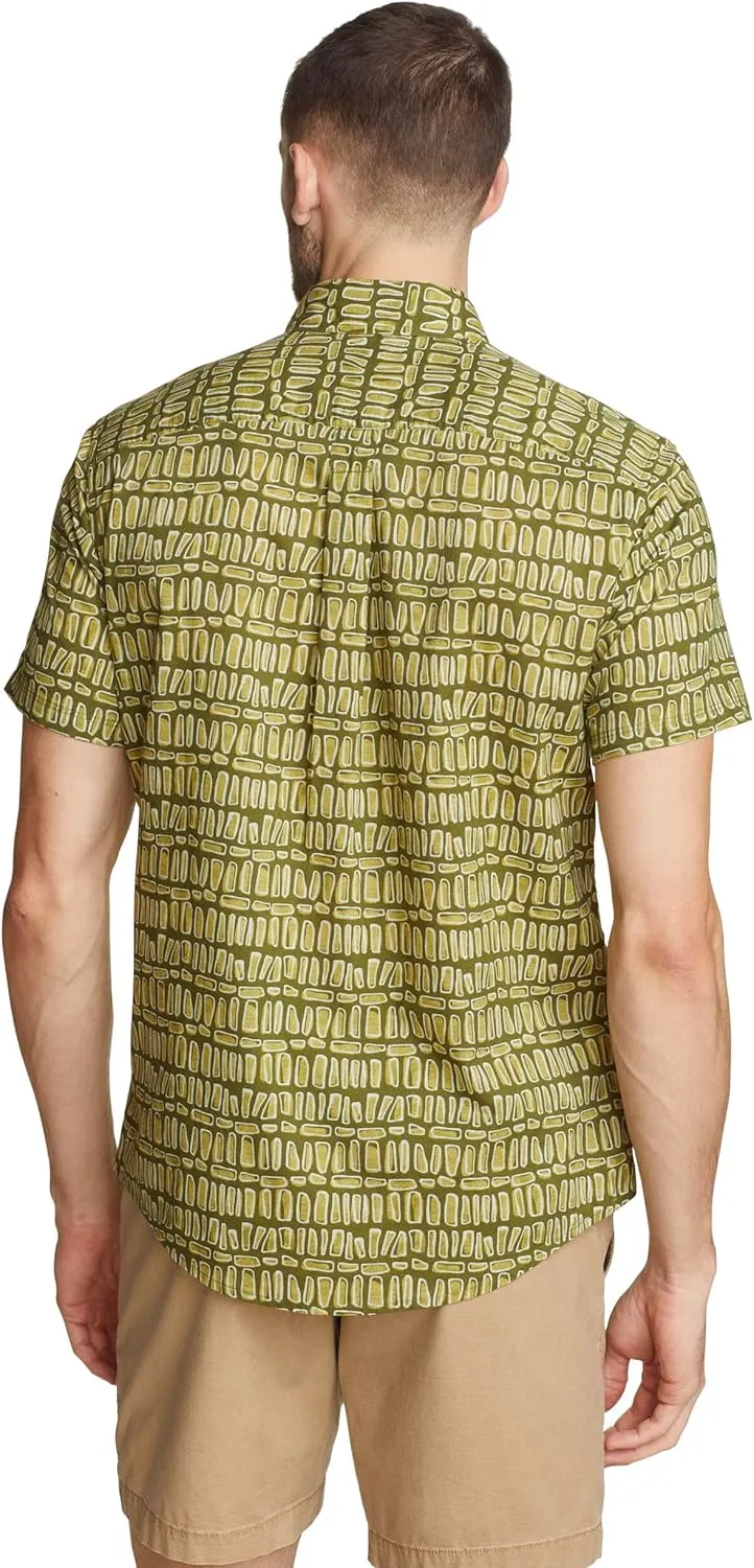 Eddie Bauer Men's Printed Baja Short-Sleeve Shirt