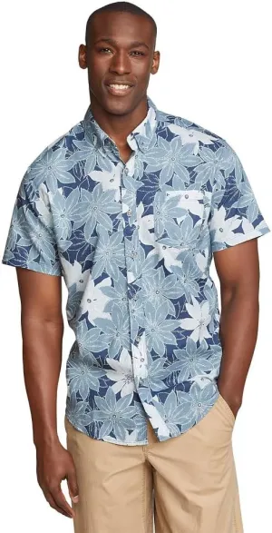 Eddie Bauer Men's Printed Baja Short-Sleeve Shirt