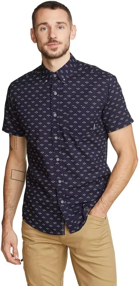Eddie Bauer Men's Printed Baja Short-Sleeve Shirt