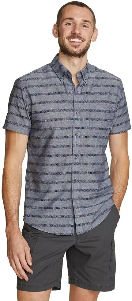 Eddie Bauer Men's Printed Baja Short-Sleeve Shirt