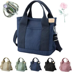Elmyse Handbag, Elmyse Canvas Bag, Large Capacity Multi-pocket Handbag, Canvas Tote Bag Women for Office and Travel