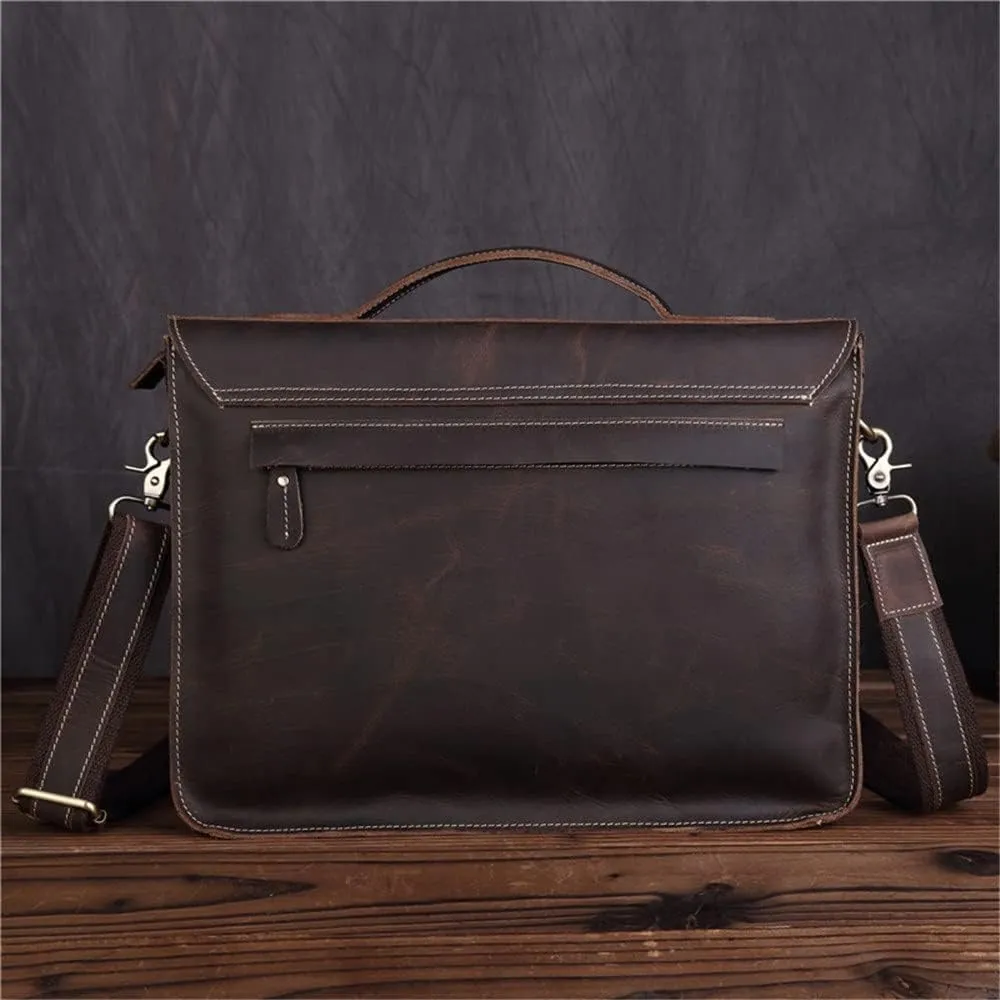 European and American Fashion Men's Handbag Postman Business Briefcase Shoulder Diagonal Bag