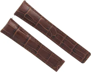 Ewatchparts 22mm Leather Watch Band Strap Compatible With 43mm Tag Heuer Grand Carrera WAV511A Brown