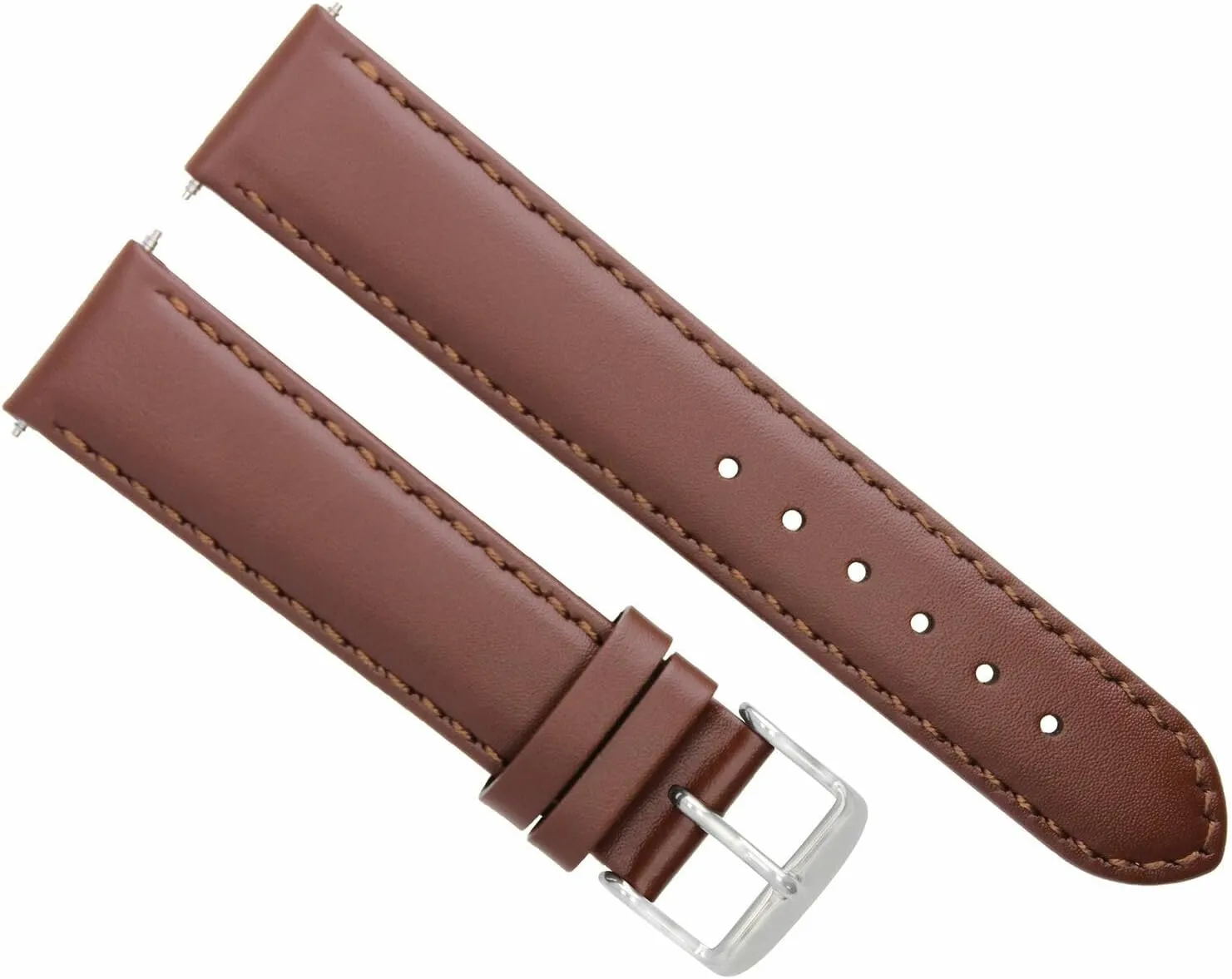 Ewatchparts 26MM LEATHER STRAP SMOOTH WATCH BAND COMPATIBLE WITH INVICTA RESERVE 0360 WATCH LIGTH BROWN