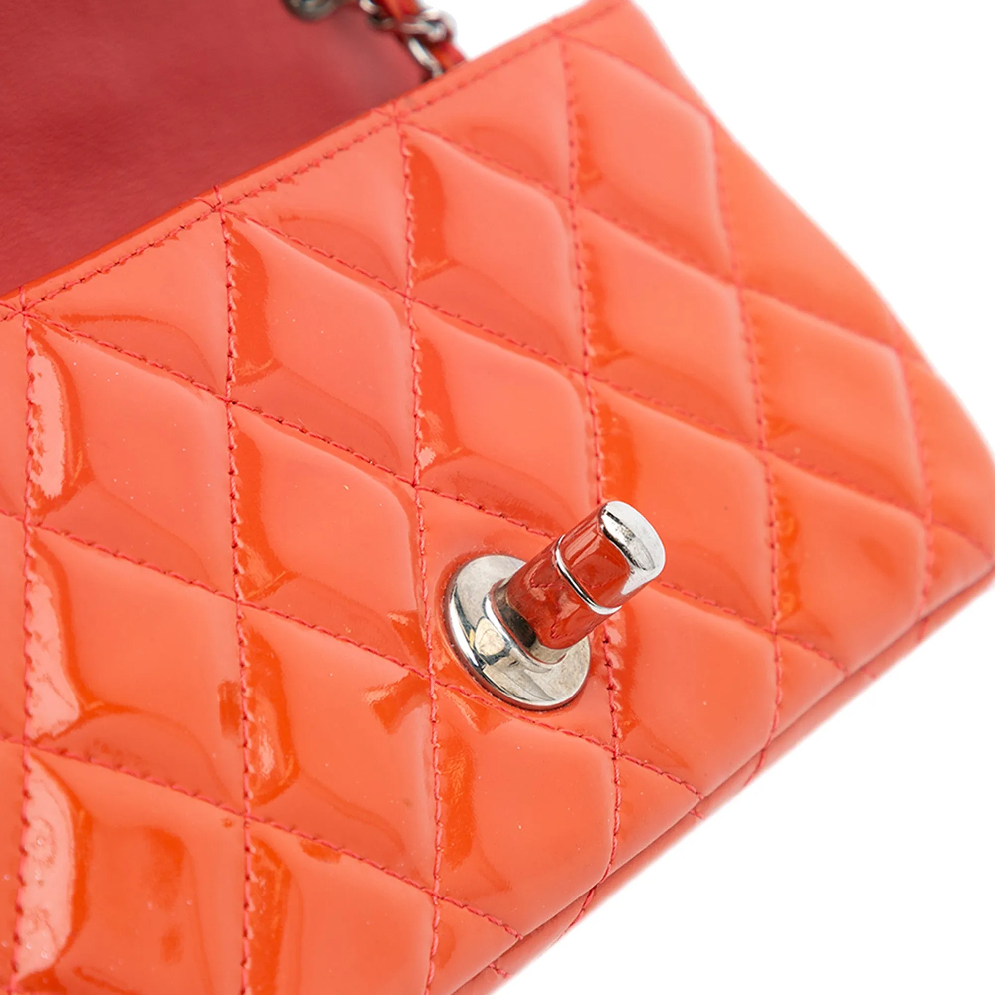 Extra Mini Rectangular Classic Patent Single Flap