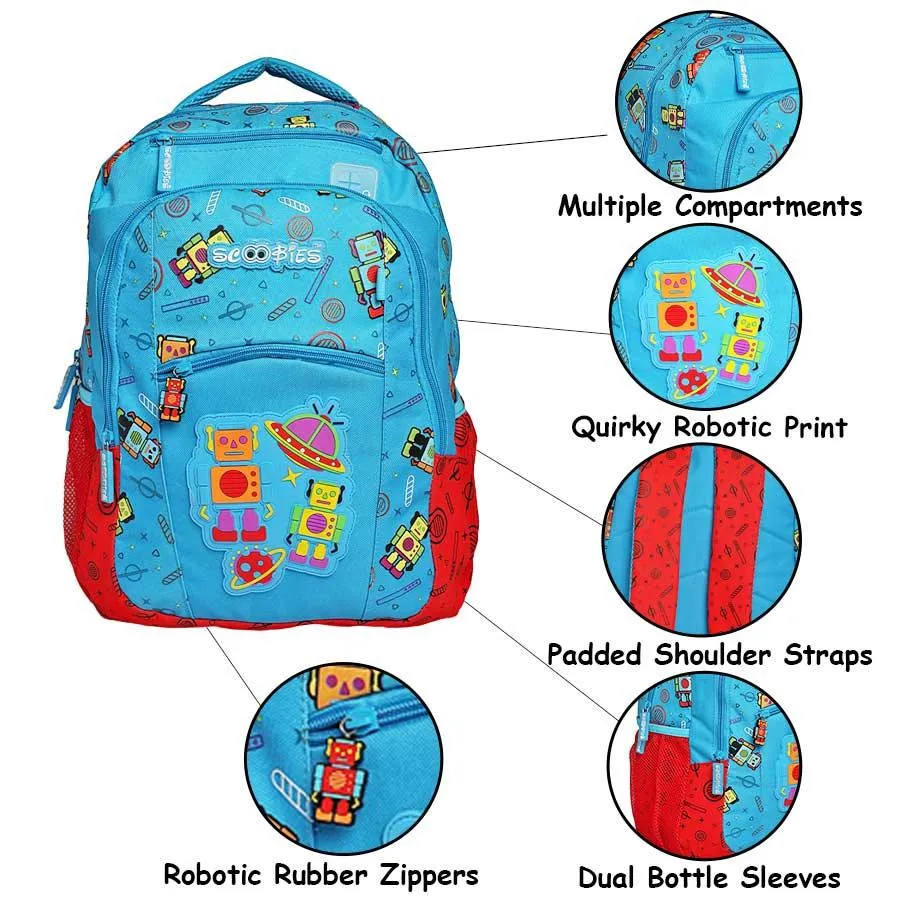 Fab N Dab Bag  |  Robotic Applique Badge Design  |  Bright Colours  |