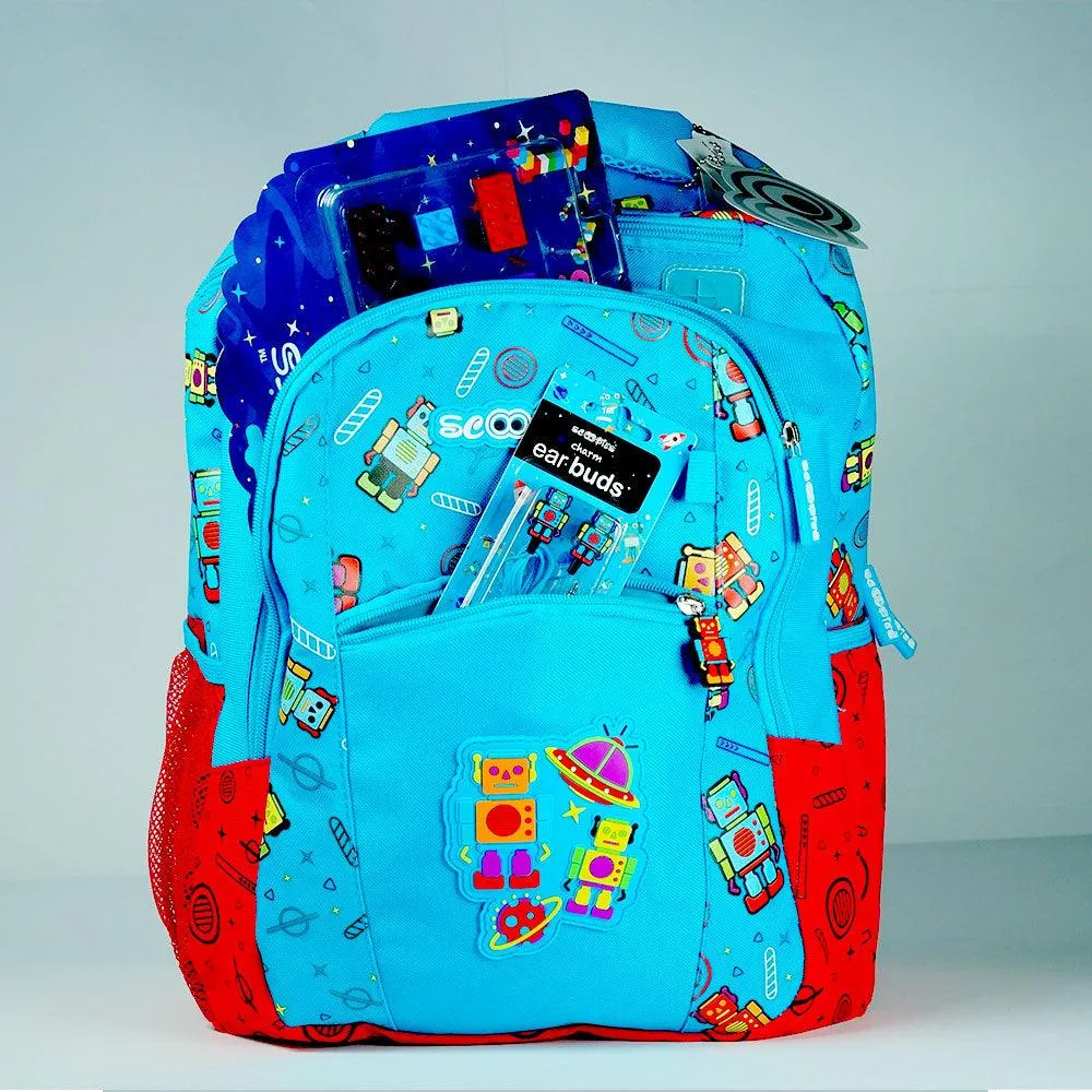 Fab N Dab Bag  |  Robotic Applique Badge Design  |  Bright Colours  |
