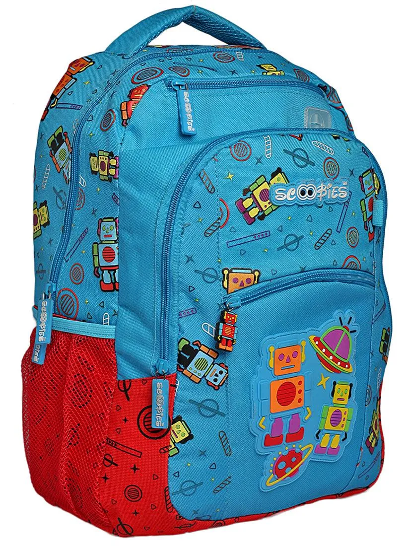 Fab N Dab Bag  |  Robotic Applique Badge Design  |  Bright Colours  |