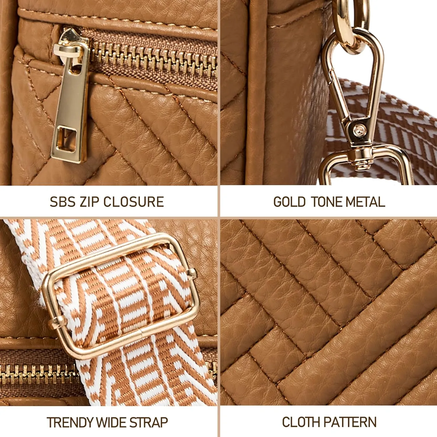 Fancy Forest Crossbody Bags for Women - Trendy Vegan Leather Small Purse, Travel-Ready Designer Accessory