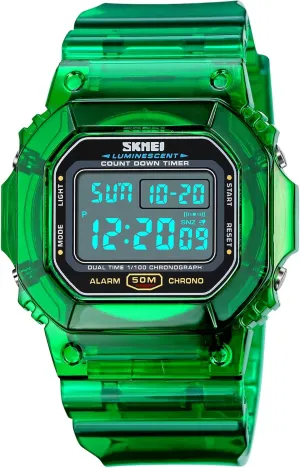 FANMIS Mens Fashion Military Multifunction Digital Watches 50M Water Resistant Electronic LED Backlight Sports Watch Unisex Outdoor Sport Watch