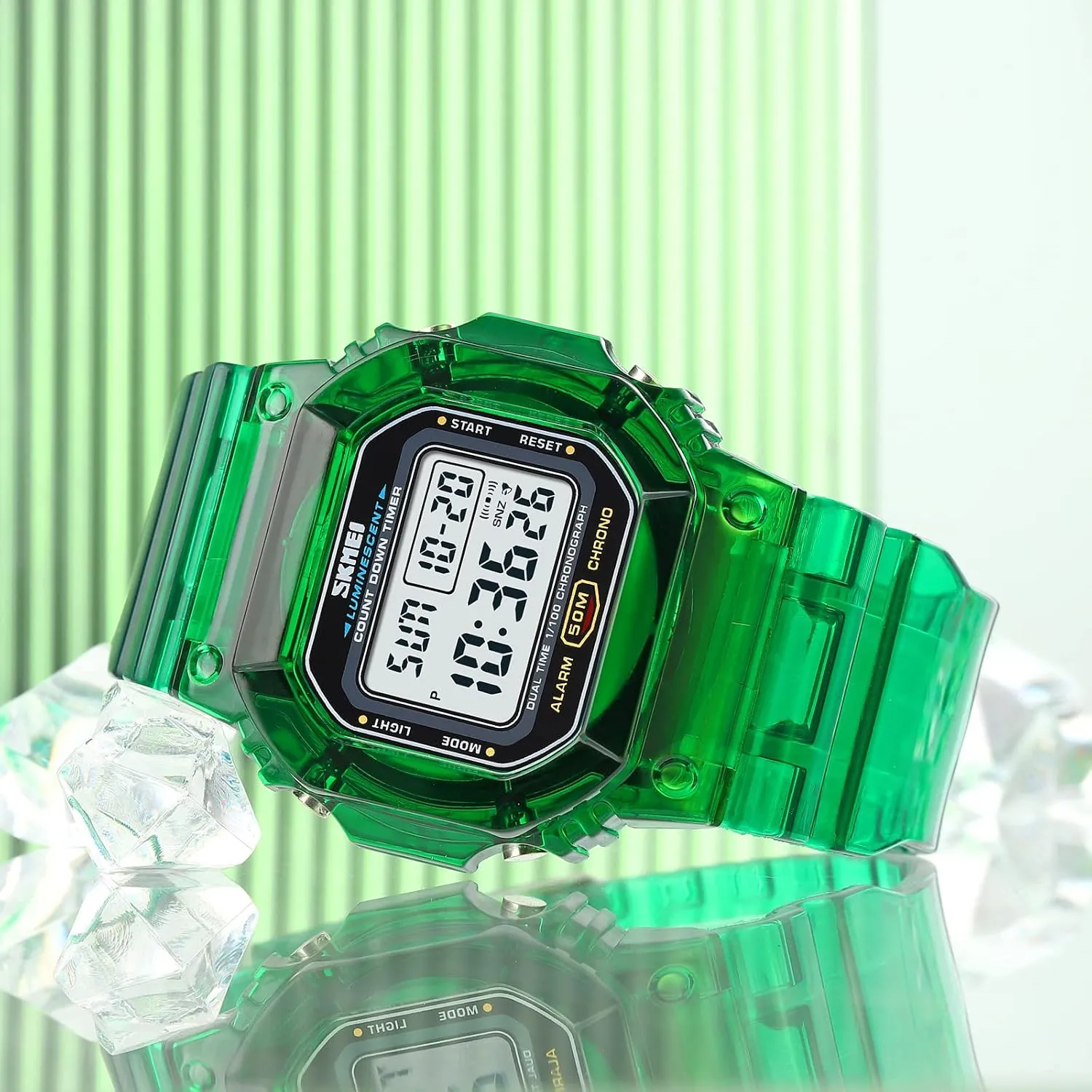 FANMIS Mens Fashion Military Multifunction Digital Watches 50M Water Resistant Electronic LED Backlight Sports Watch Unisex Outdoor Sport Watch