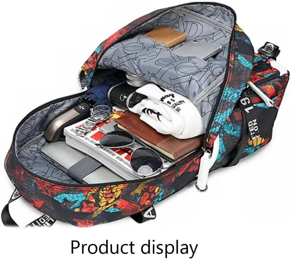 FANwenfeng Basketball Player 23 Luminous Backpack Travel Daypacks Fans Bag for Men Women (Style 8)