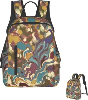 Fashion Backpack Casual Travel Daypack Lightweight Laptop Bags Romano Art Laptop Backpacks for Women Men