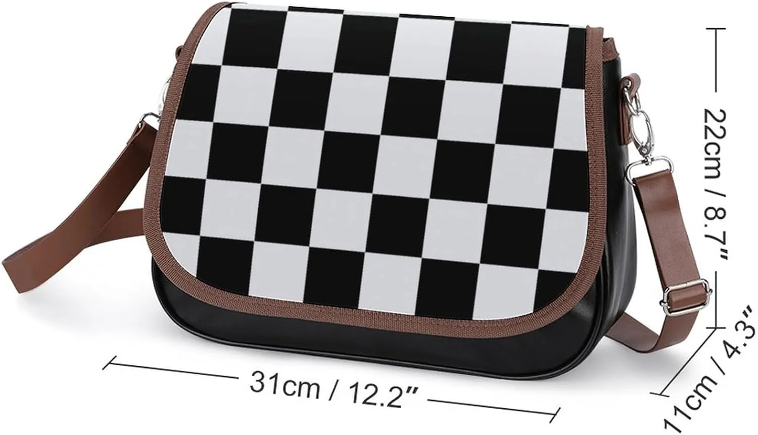 Fashion Crossbody Bag For Women Lightweight Shoulder Bag With Detachable Strap