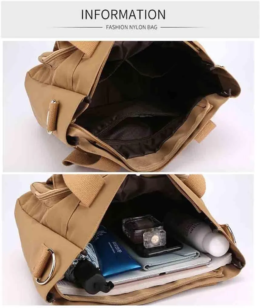 Fashion Women's Canvas Bag Mommy Large Capacity Crossbody Bag Nylon Casual Women's Shoulder Bag