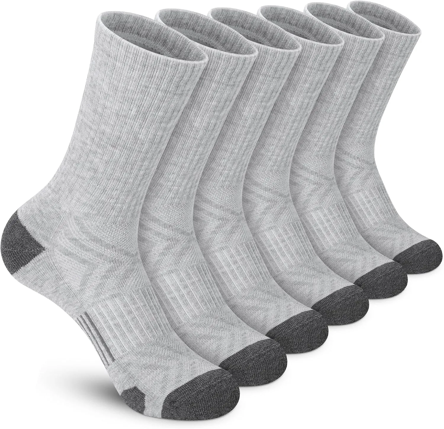 Felicigeely Athletic Socks Cushion Running Socks Performance Breathable Crew Socks Outdoor Sports Socks for Men Women 6Pairs