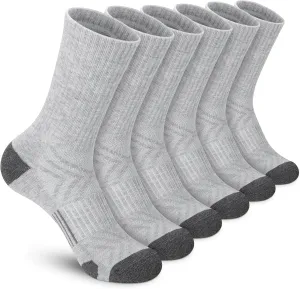 Felicigeely Athletic Socks Cushion Running Socks Performance Breathable Crew Socks Outdoor Sports Socks for Men Women 6Pairs