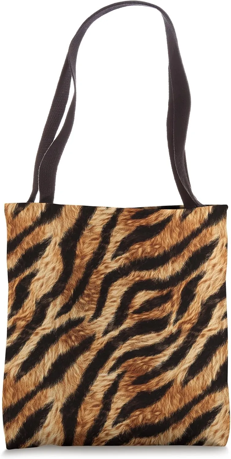 Fierce Harmony The Tiger's Canvas Primal Beauty Tote Bag