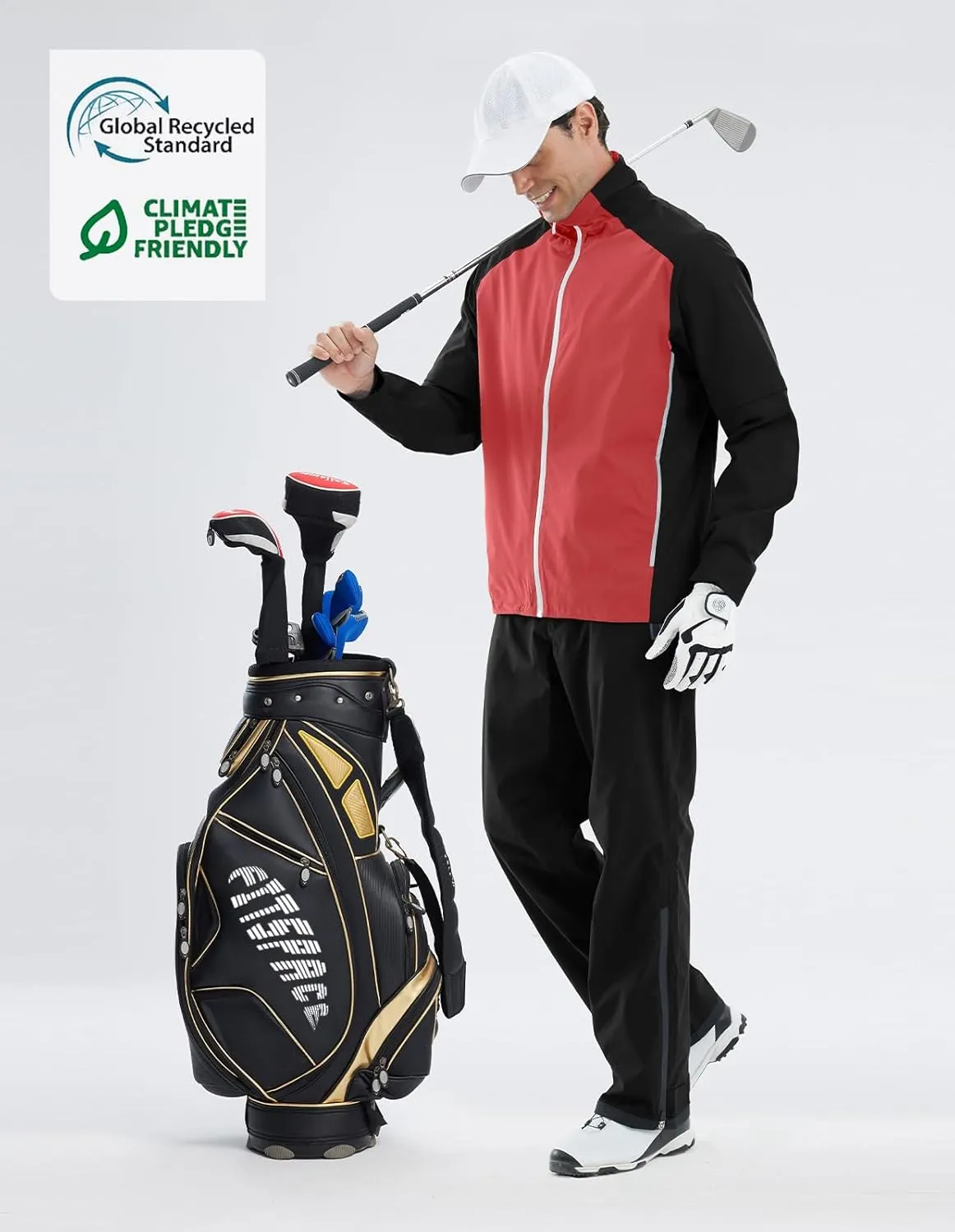 fit space Waterproof Golf Rain Suits for Men Performance Rain Jackets and Pants for All Sports