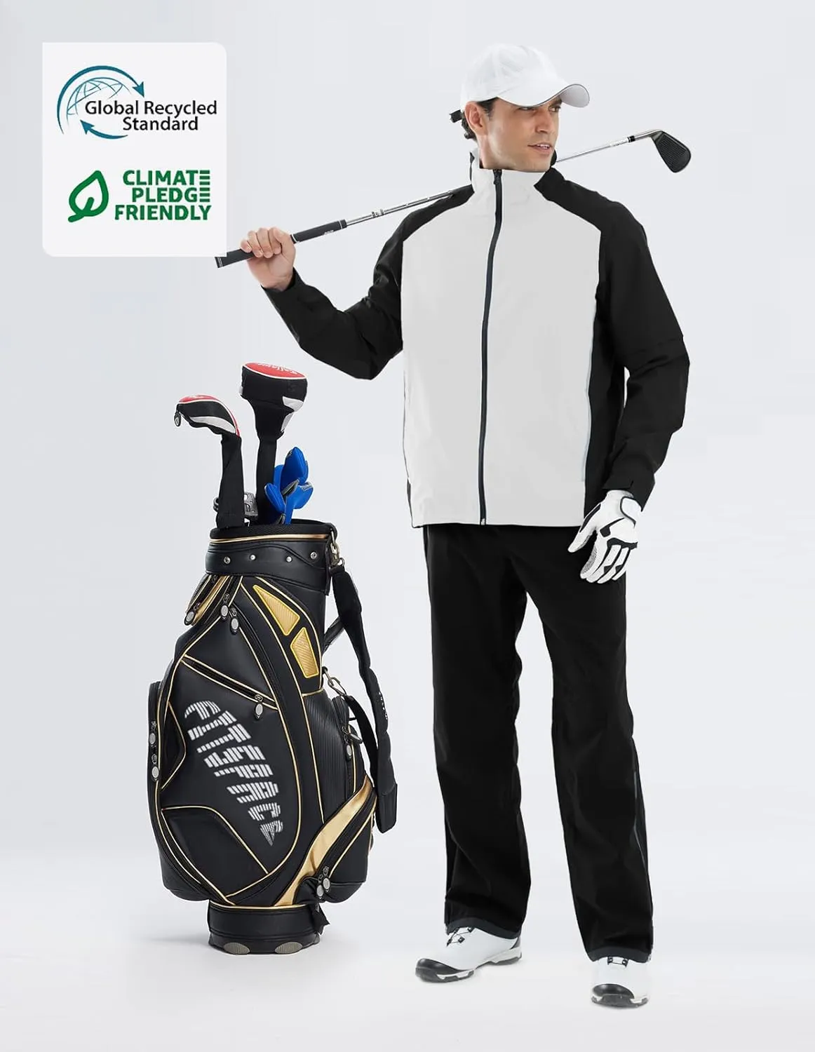 fit space Waterproof Golf Rain Suits for Men Performance Rain Jackets and Pants for All Sports