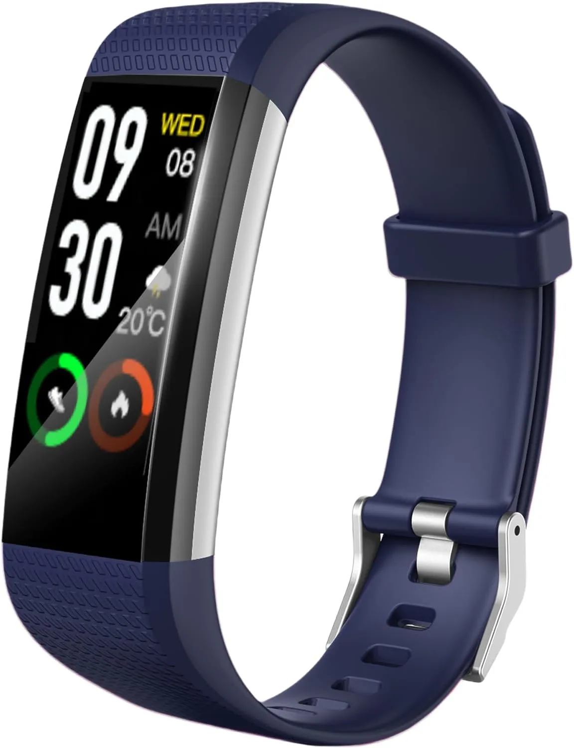Fitness Tracker with Heart Rate Monitor, Activity Tracker Pedometer with Calorie Counter, Sleep Monitor, Smart Watch with IP68 Waterproof Sports Bracelet for Women Men