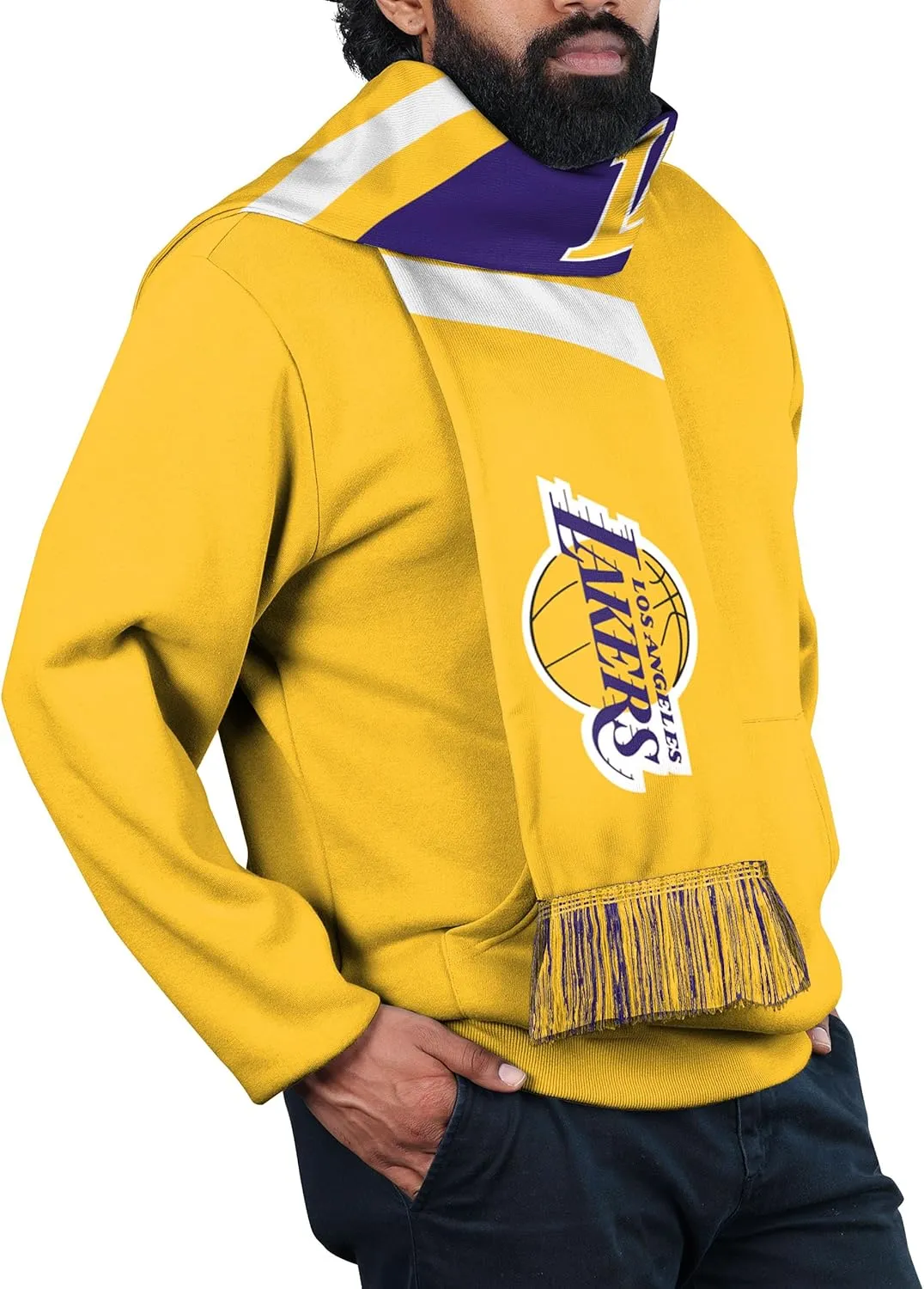 FOCO NBA Unisex-Adult Official Reversible Team Graphic Printed Scarf